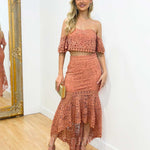 Celine Lace Set - Mauve Pink