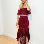 Celine Lace Set - Wine