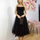 Charlotte Midi Dress - Black