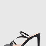 Kipper Block Mule Heels - Black Smooth
