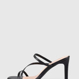 Kipper Block Mule Heels - Black Smooth