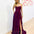 Daphne Sparkle Satin Gown - Fuchsia