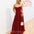 Daphne Sparkle Satin Gown - Red