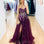 Delhi Beaded Gown - Plum