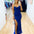 Diva Sequin Gown - Cobalt