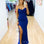 Diva Sequin Gown - Cobalt