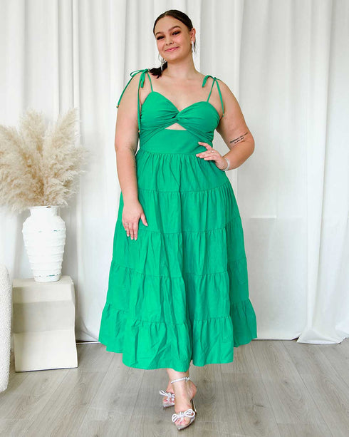 Dominique Maxi Dress - Green
