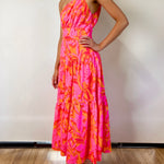 Siena Floral Maxi Dress - Hot Print