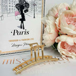Ella Hair Claw Clip - Gold Metal
