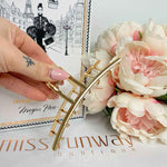 Ella Hair Claw Clip - Gold Metal