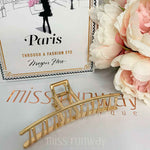 Ella Hair Claw Clip - Gold Metal