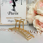Ella Hair Claw Clip - Gold Metal