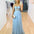 Emily Beaded Gown - Baby Blue