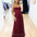 Emily Beaded Gown - Maroon