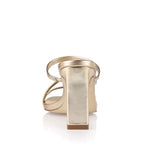 Kipper Block Mule Heels - Champagne Smooth