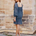Gail Dress - Steel Blue