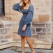Gail Dress - Steel Blue