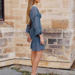 Gail Dress - Steel Blue
