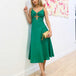 Giovanna Midi Dress - Green