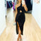 Greta Sequin Mini Dress Black