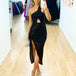Greta Sequin Mini Dress Black
