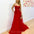 Hadley Tulle Glitter Gown - Red