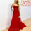 Hadley Tulle Glitter Gown - Red