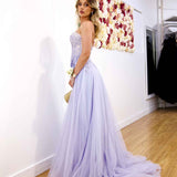 Hadley Tulle Glitter Gown - Lilac