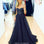 Hadley Tulle Glitter Gown - Navy