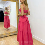 Heloise Maxi Skirt - Hot Pink