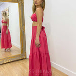 Heloise Maxi Skirt - Hot Pink