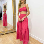 Heloise Maxi Skirt - Hot Pink
