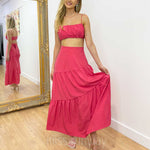 Heloise Maxi Skirt - Hot Pink