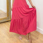 Heloise Maxi Skirt - Hot Pink