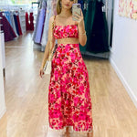 Heloise Top - Pink Floral
