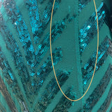 Kourtney Sequin Gown - Emerald Green [SAMPLE]