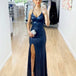 India Sequin Gown - Navy