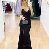 India Sequin Gown - Black