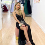 India Sequin Gown - Black