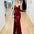 India Sequin Gown - Cherry