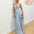 Isabella Beaded Gown - Ivory/Blue