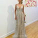 Isabella Beaded Gown - Ivory/Nude