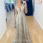 Isabella Beaded Gown - Ivory/Nude