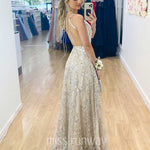 Isabella Beaded Gown - Ivory/Nude