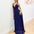 Isabella Beaded Gown - Navy