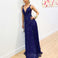 Isabella Beaded Gown - Navy