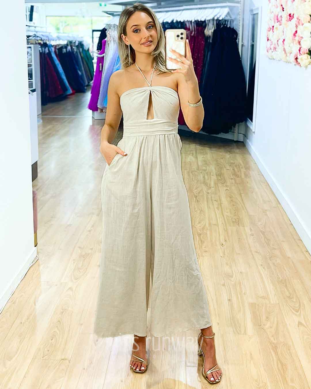 Isla Jumpsuit - Oatmeal