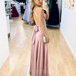 Kirsty Multi Wrap Dress - Blush
