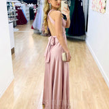 Kirsty Multi Wrap Dress - Blush