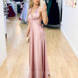 Kirsty Multi Wrap Dress - Blush